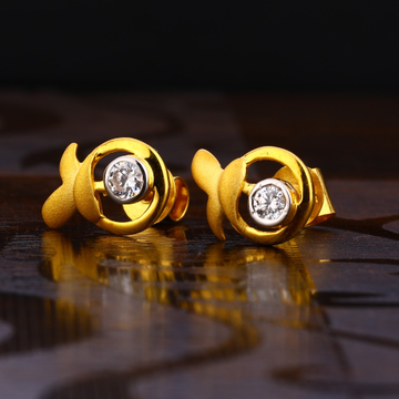 22KT Gold Women's exclusive Hallmark  Solitaire Ea...