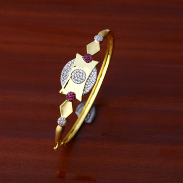 18ct Gold Womens Kada Bracelet LKB96