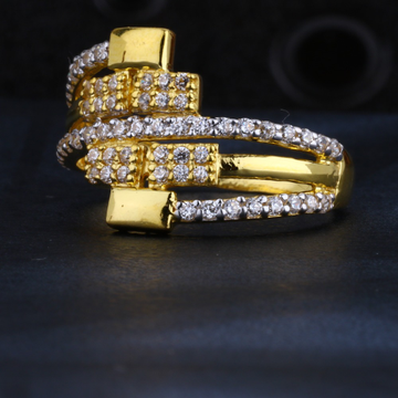 916 Gold Ladies Delicate Plain Ring LR1392