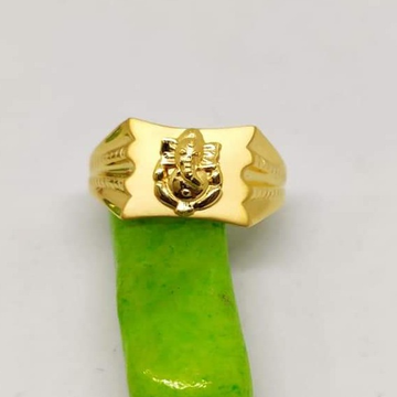 916 Gold Ganeshji Gents Ring RH-GR066