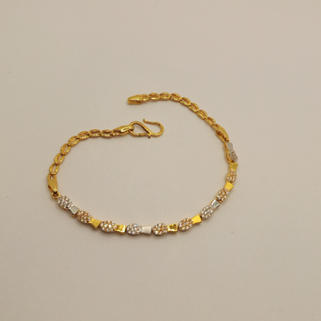 22K Gold CZ Delicate Bracelet by 