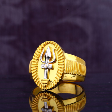 916 Gold Gorgeous Men's Gold Ring MGR137
