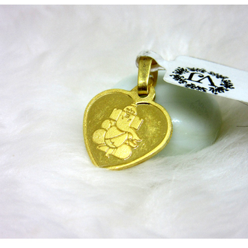 Lord Ganesha Ginni Pendent in Heart Shape by 