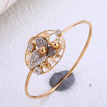 18CT Rose Gold Kada Bracelet RLKB204