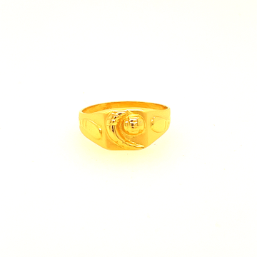 22k Yellow Gold Evergreen Plain Ring by 