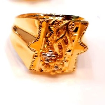 22 kt gold fancy  casting men's ring by Aaj Gold Palace