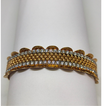 18K rose gold diamond line bracelet by 