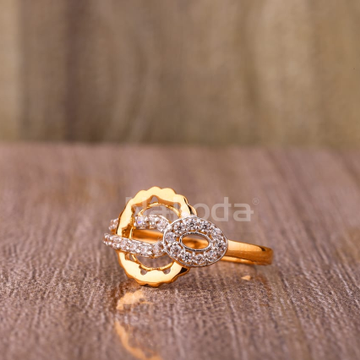 750 Rose Gold CZ Ladies Gorgeous Ring RLR915