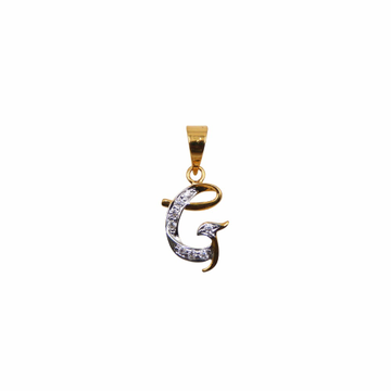 'G' Alphabet 18k Gold Pendant