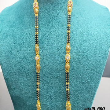 22crt Gold Antique Mangalsutra by Suvidhi Ornaments
