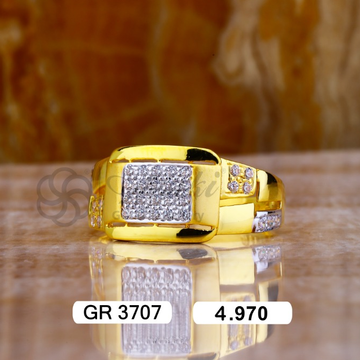 22K(916)Gold Gents Diamond Ring by Sneh Ornaments