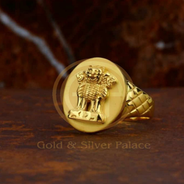 Ashok stambh Lion Man's Ring by Gold & Silver Palace