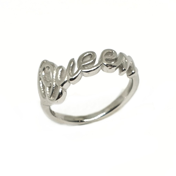 925 sterling silver queen ring mga - lrs3378