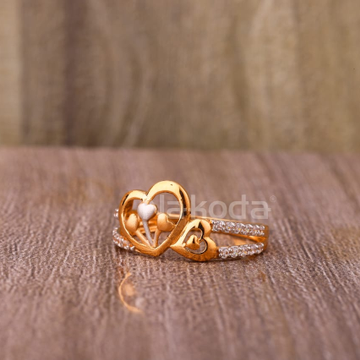 750 Rose Gold Designer Ladies Hallmark Ring RLR938