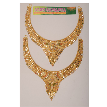 916 Gold Indian Necklace by Samanta Alok Nepal