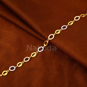 916 Gold CZ Hallmark Stylish Ladies Bracelet LB613