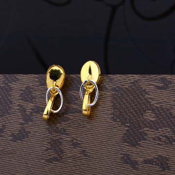 Ladies 916 Gold New Fancy Plain Earring -LPE59