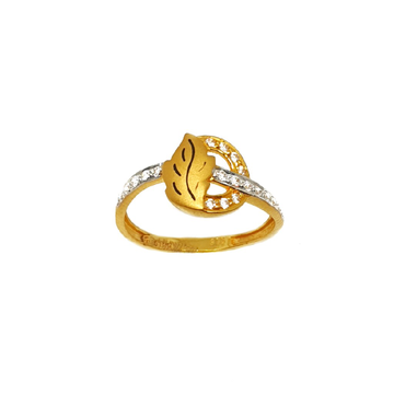 22K Gold Round Shaped Designer Ring - LRG0415