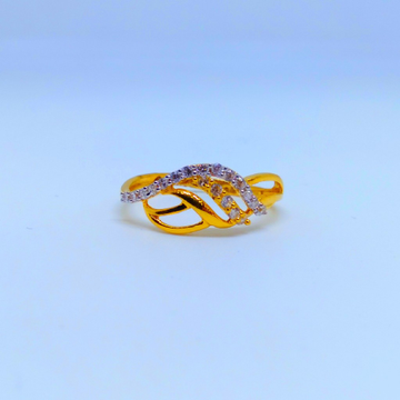 22 KT 916 Hallmark fancy Ladies diamond ring by Harekrishna Gold