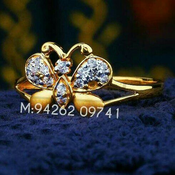Butterfly Design Cz Fancy Ladies Ring LRG -0106