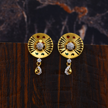 Ladies 916 Gold Earrings-LFE109