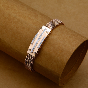 Gold Leather Bracelet-MLB82
