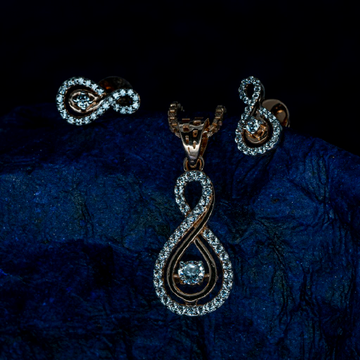 Rose gold pendant set by 