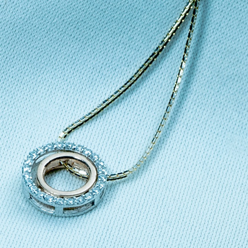 Classic silver pendant chain dk1-238 by 