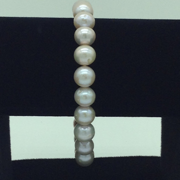 Pink Round Pearls 1 Layers Bracelet JBG0104