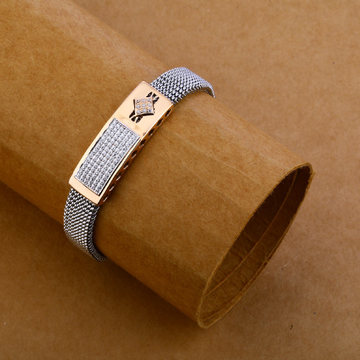 Manufacturer of 18kt rose gold classic bracelet for men mlb144