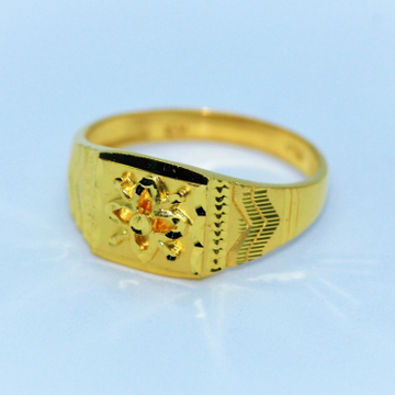 Gold daily wear gents ring by 