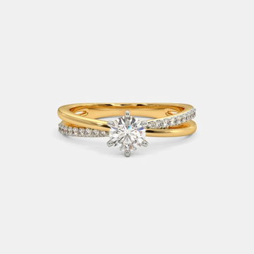 Elegant Single Stone Contemporary Diamond Finger Ring