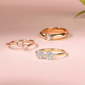 18kt Rose Diamond Ring by 