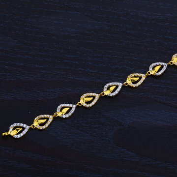 22K Gold Diamond Ladies Bracelet-LB38