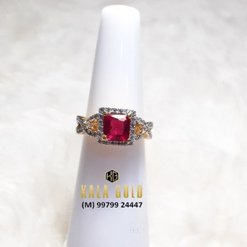 916 red stone ladies ring by 