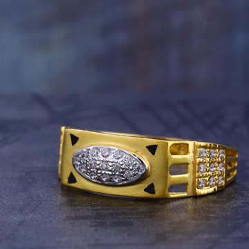 22CT Cz Gold Hallmark Designer men's Ring MR702