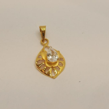 22k gold fancy diamond pendant by 