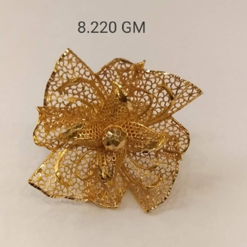 Flower fancy ring by Aaj Gold Palace