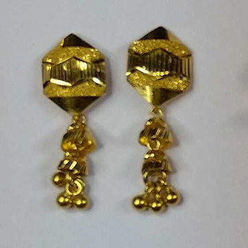 916 Gold Fancy Earrings Akm-er-146 by 