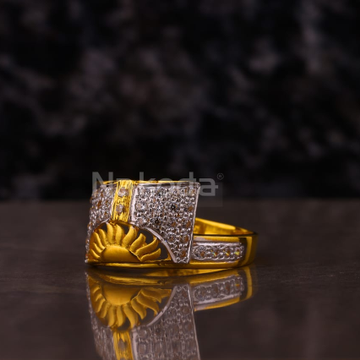 916 Gold Hallmark Men's God Ring MGR191