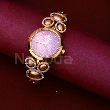 750 Rose Gold Stylish Women's Hallmark Watch RLW41...