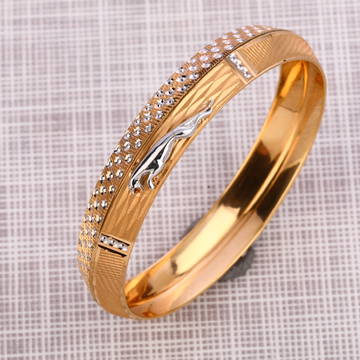 916 Gold Delicate Lock Kada Bracelet  MPKB20
