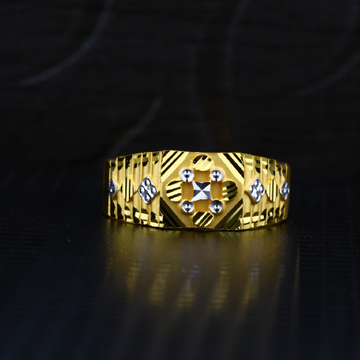 Men's Exclusive 22K Plain Casting Gold Ring- MPR39