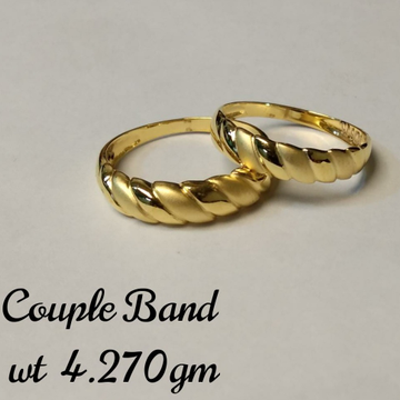 Gold wedding couple ring by 