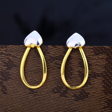 22CT Gold Exclusive Ladies Plain Earring LPE307