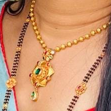 916 Gold necklace Set by Zaverat Jewels Hub Pvt. Ltd.