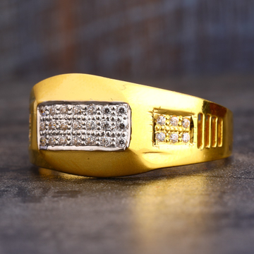 916 Gold CZ Fancy Men's Ring MR605