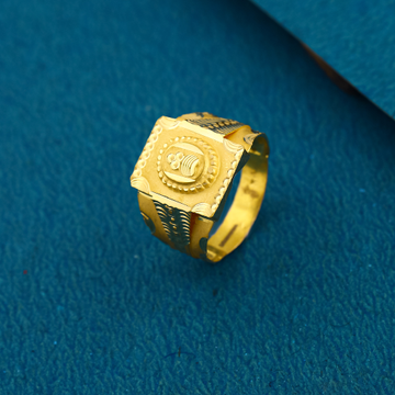 20K Regular Wearing Plain Nakshi Work Gold Ring Fo... by 