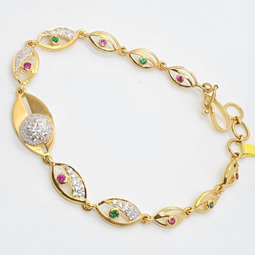 91.6 Gold Fancy Diamond Ladies Bracelet by 