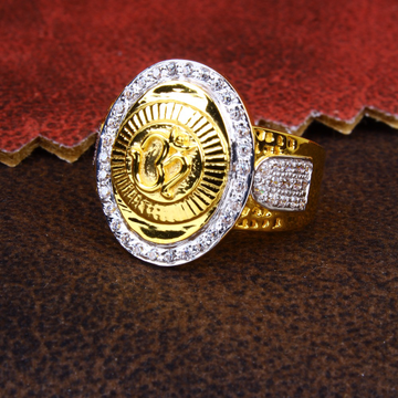 gold round shape cZ Diamond Ring 136 by 